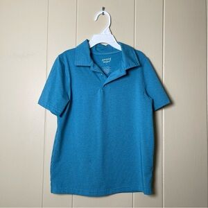 Jumping Beans Teal Polo Shirt for boys size 7 blue